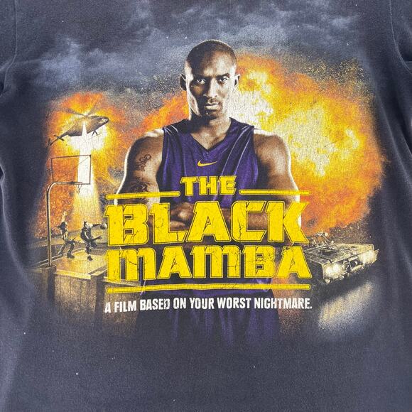 Kobe Bryant The Black Mamba movie poster graphic Nike tshirt - Picture 2 of 10